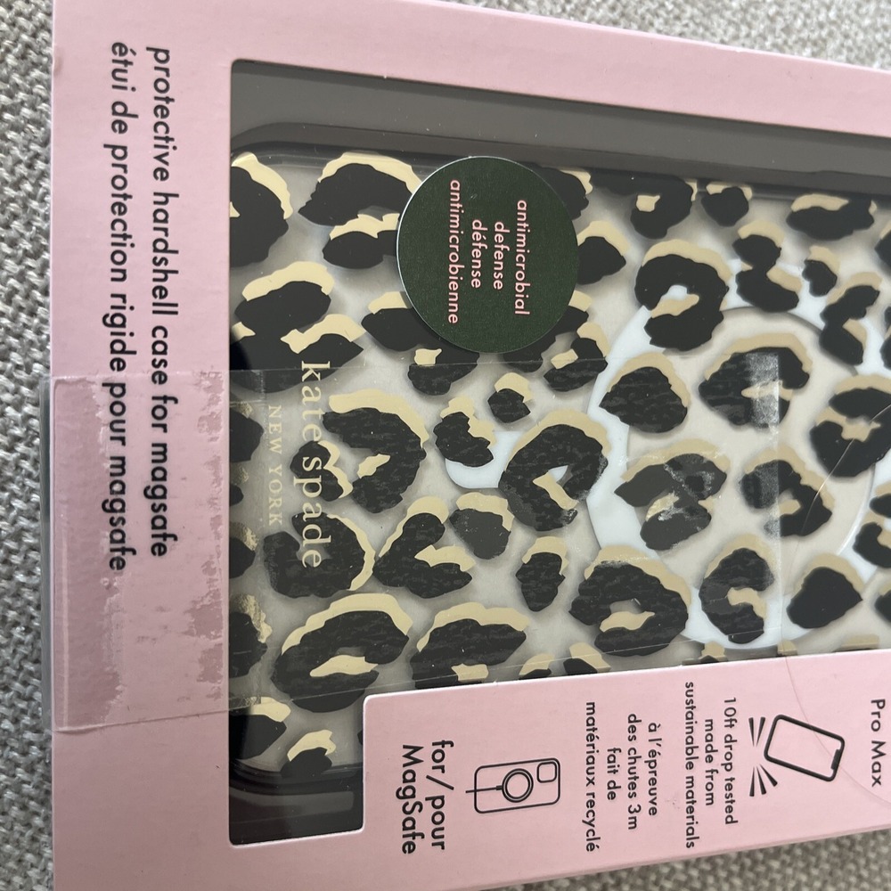 Kate Spade NY Protective Hardshell Case for FITS  IPhone‎ 14 PRO MAX Leopard - Picture 4 of 4